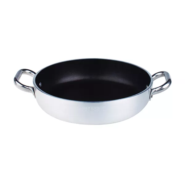 NON-STICK ALUMINUM PAN 2 HANDLES diameter cm.28