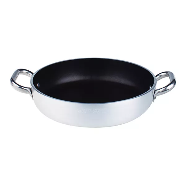 NON-STICK ALUMINUM PAN 2 HANDLES diameter cm.32