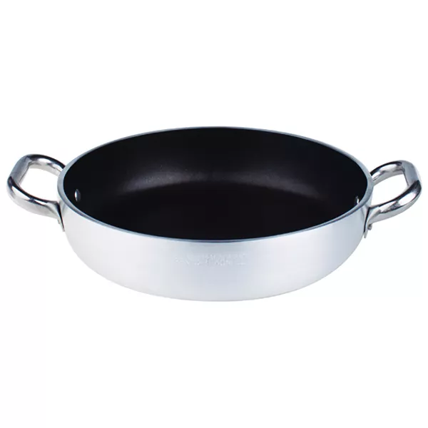 NON-STICK ALUMINUM PAN 2 HANDLES diameter cm.40