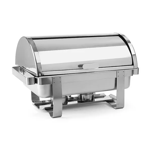 CHAFING DISH STAINLESS STEEL ROTATING HALF LID cm.64x35x40