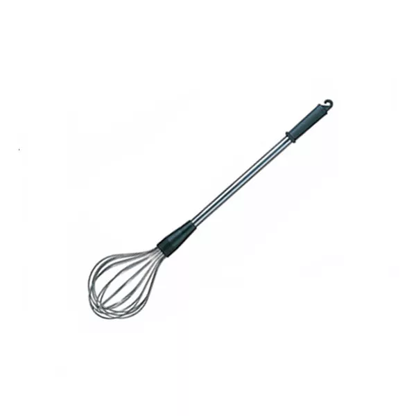 MAXI STAINLESS STEEL ROUND WHIP cm.80