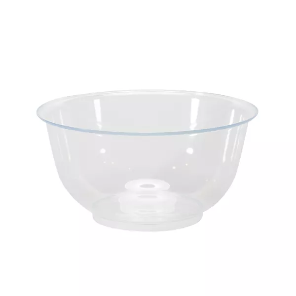 TRANSPARENT PLASTIC SPHERICAL FLAT BOTTOM TANK capacity lt.8,0 cm.32x16