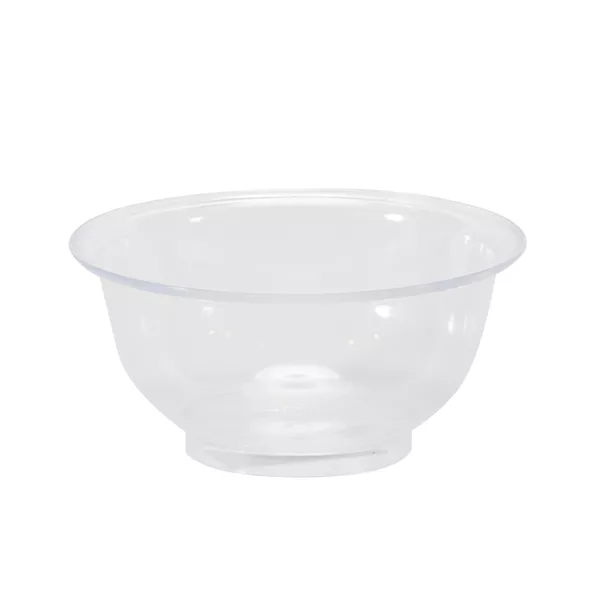 TRANSPARENT PLASTIC SPHERICAL FLAT BOTTOM TANK capacity lt.0,4 cm.13x6,2