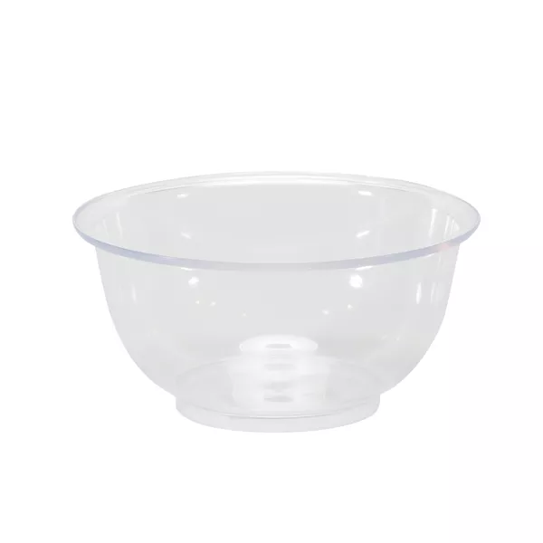 TRANSPARENT PLASTIC SPHERICAL FLAT BOTTOM TANK capacity lt.1,0 cm.17x8,5