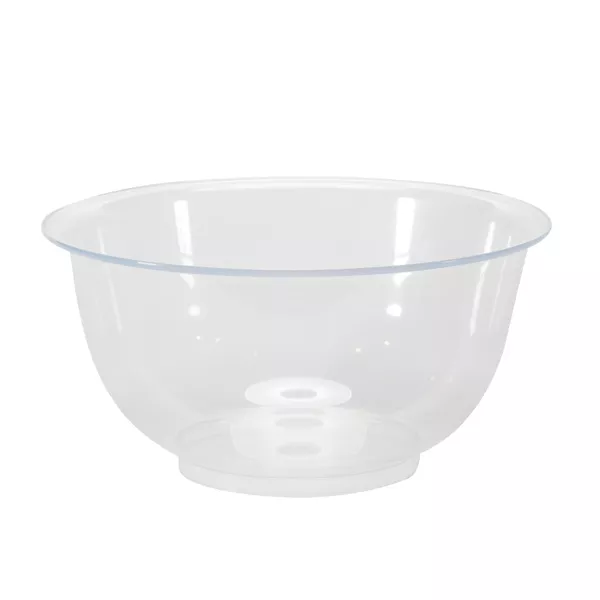 TRANSPARENT PLASTIC SPHERICAL FLAT BOTTOM TANK capacity lt.4,0 cm.28x14