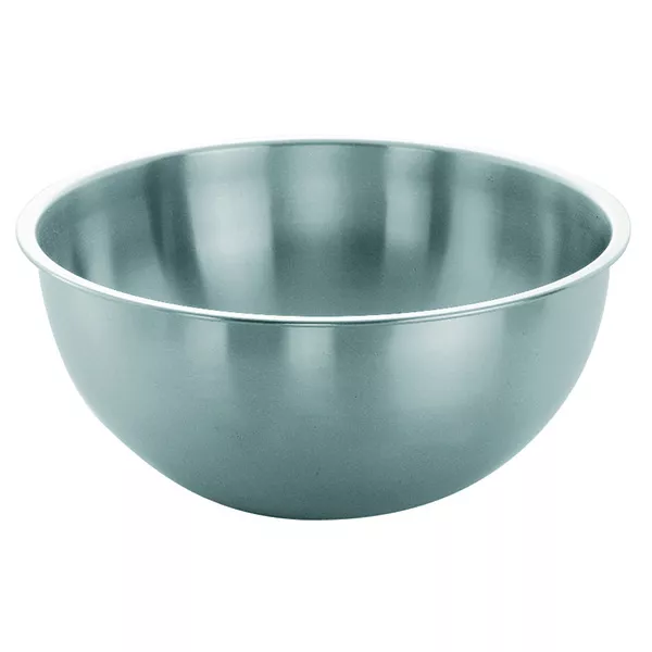 STAINLESS STEEL SPHERICAL TRAY WITH FLAT BOTTOM capacity lt.14 cm.39,5x16