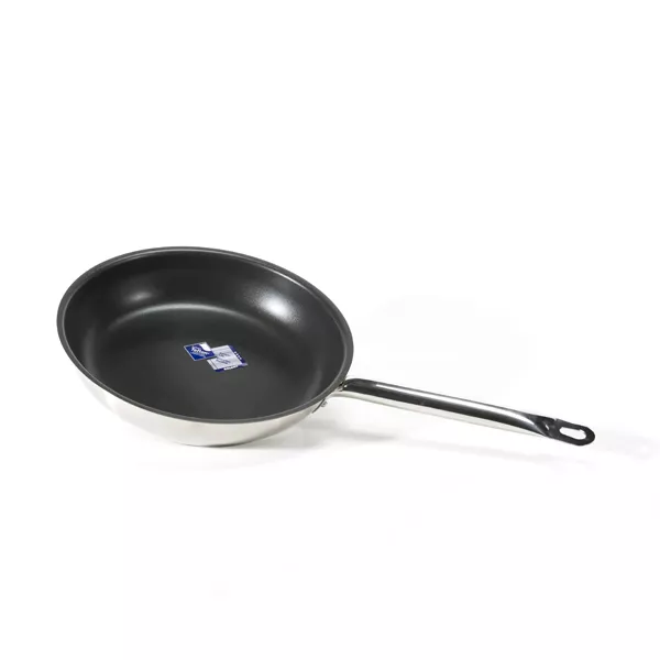 STAINLESS STEEL NON-STICK FRYING PAN 1 HANDLE cm. 28x5.5