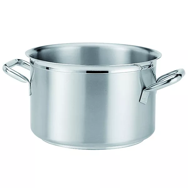 HIGH STAINLESS STEEL CASSEROLE 2 HANDLES cm. 50x32