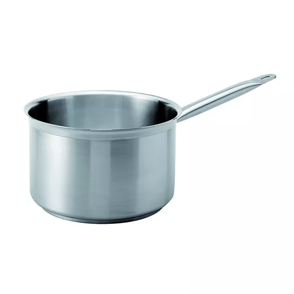 HIGH STAINLESS STEEL CASSEROLE 1 HANDLE cm. 16x11