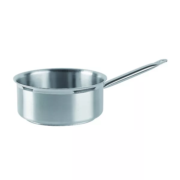 MEDIUM STAINLESS STEEL CASSEROLE 1 HANDLE cm. 16x8