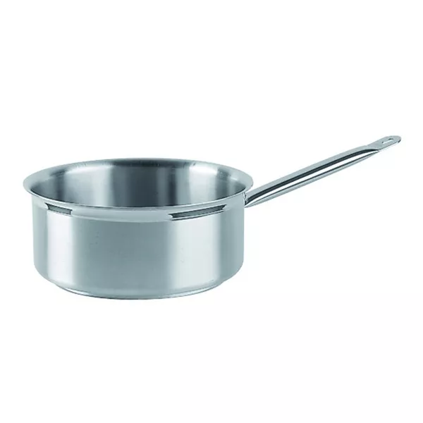 MEDIUM STAINLESS STEEL CASSEROLE 1 HANDLE cm. 20x9