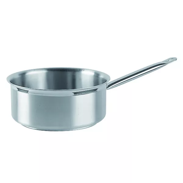 MEDIUM STAINLESS STEEL CASSEROLE 1 HANDLE cm. 24x10