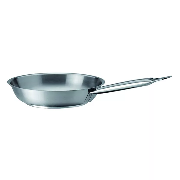 STAINLESS STEEL FRYING PAN 1 HANDLE AND COUNTER HANDLE cm. 40