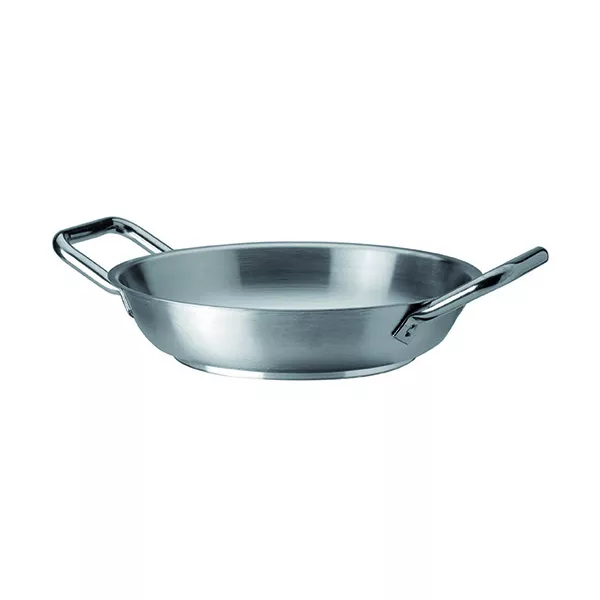 STAINLESS STEEL PAN WITH 2 HANDLES cm.28x5,5