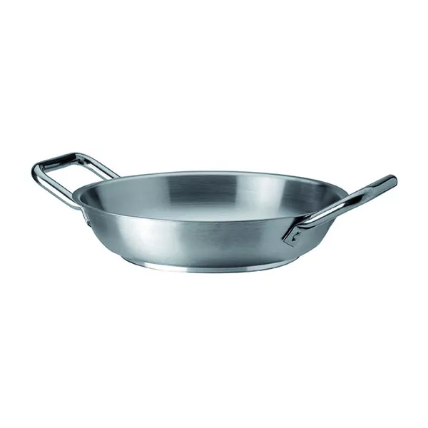 STAINLESS STEEL PAN 2 HANDLES cm.32x6