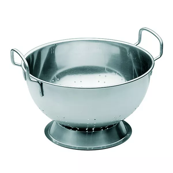 SPHERICAL STAINLESS STEEL COLANDER WITH BASE diameter cm. 30