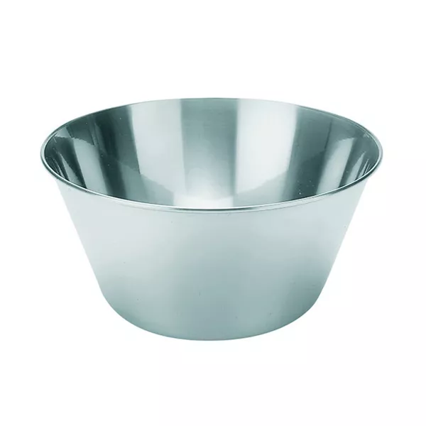 CONICAL TRAY WITH STAINLESS STEEL FLAT BOTTOM capacity lt.2 cm.21x10