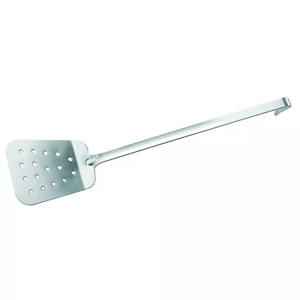 ONE-PIECE STAINLESS STEEL SCOOP WITH HOLES cm.11x47,5