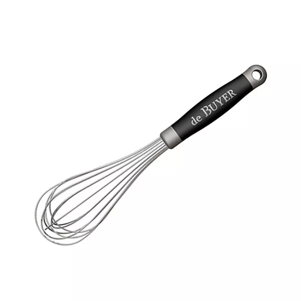 STAINLESS STEEL WHISK RUBBER HANDLE - cm.30