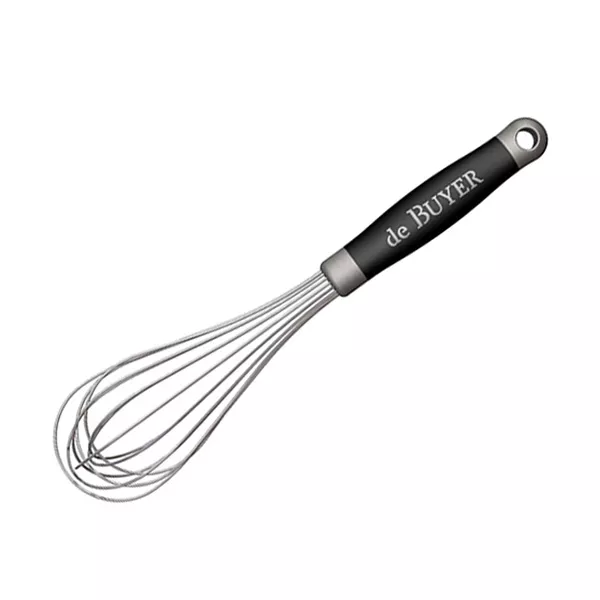 STAINLESS STEEL WHISK RUBBER HANDLE - cm.40