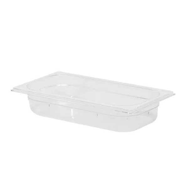 GASTRONORM POLYCARBONATE TRAY 1/3 cm.32,5x17,6x6,5 capacity lt.2,9