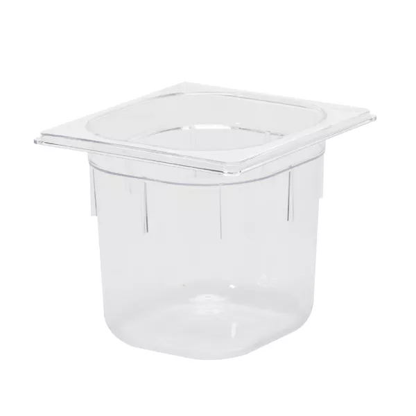 GASTRONORM POLYCARBONATE TRAY 1/6 cm.17,6x16,2x15 capacity lt.3,2