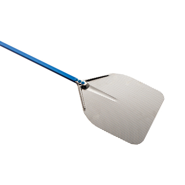STAINLESS STEEL RECTANGULAR PIZZA PEEL - BLUE line - cm.36x36 IB-37Rarticle in elimination