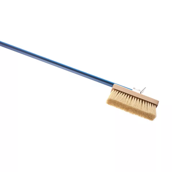 ADJUSTABLE NATURAL FIBER BRISTLES BRUSH WITH SCRAPER cm.20x6,6 AC-SPN2