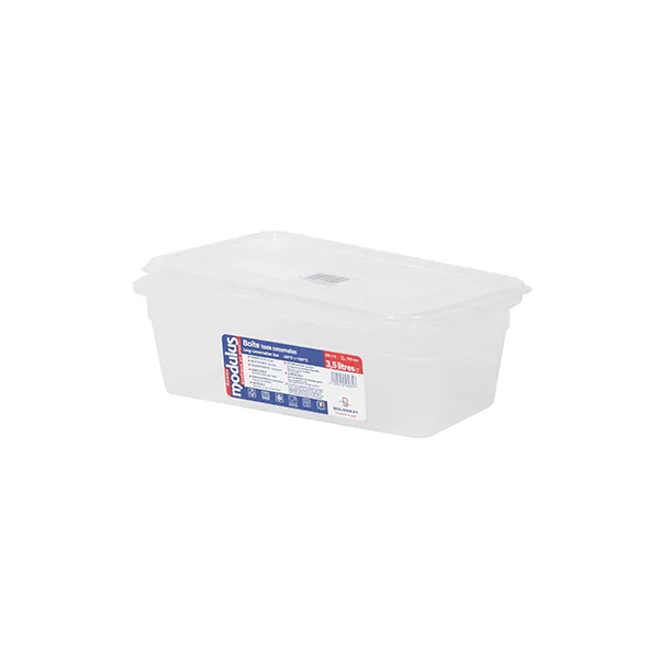 MODULUS TRAY IN PP GASTRONORM 1/3 cm.32,5x17,6x10 WITH LID