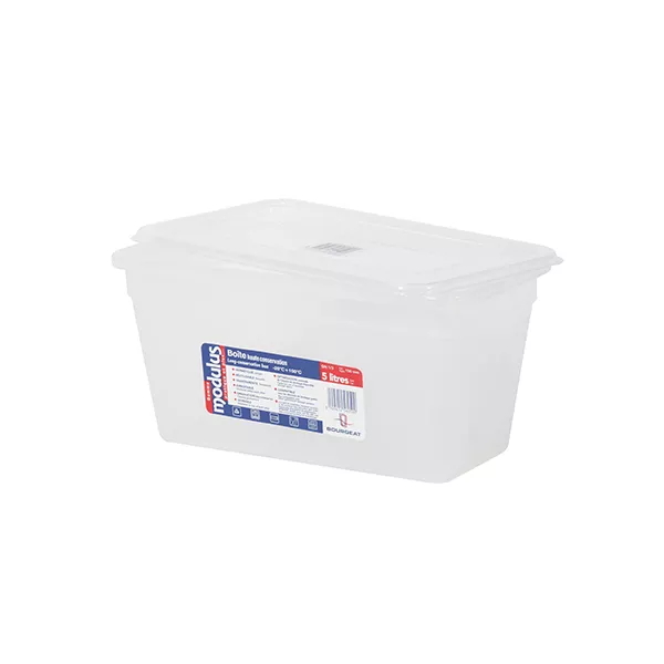MODULUS TRAY IN PP GASTRONORM 1/3 cm.32,5x17,6x15 WITH LID