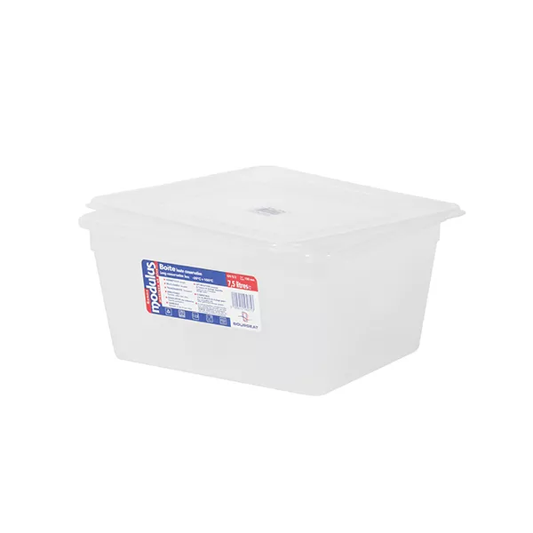 MODULUS TRAY IN PP GASTRONORM 1/2 cm.32,5x26,5x15 WITH LID
