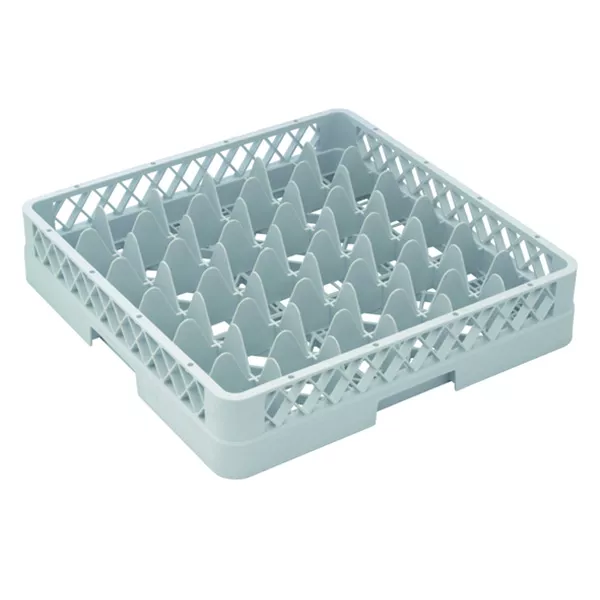 PLASTIC GLASSES BASKET 36 COMPARTMENTS cm.50x50x10