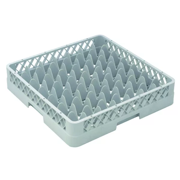 PLASTIC GLASSES BASKET 49 COMPARTMENTS cm.50x50x10