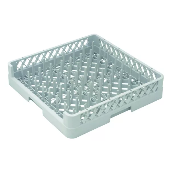 OPEN SIDE BASKET PLASTIC TRAYS/PLATES WITH RODS cm.50x50x10