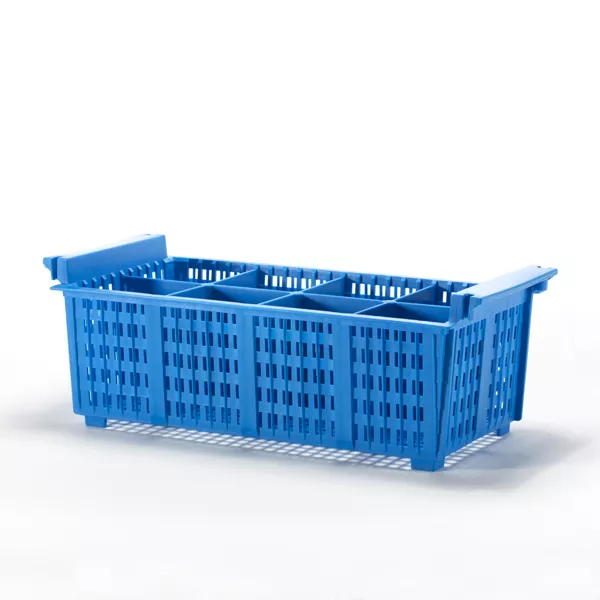 PLASTIC CUTLERY BASKET 8 COMPARTMENTS cm.43x20,5x14