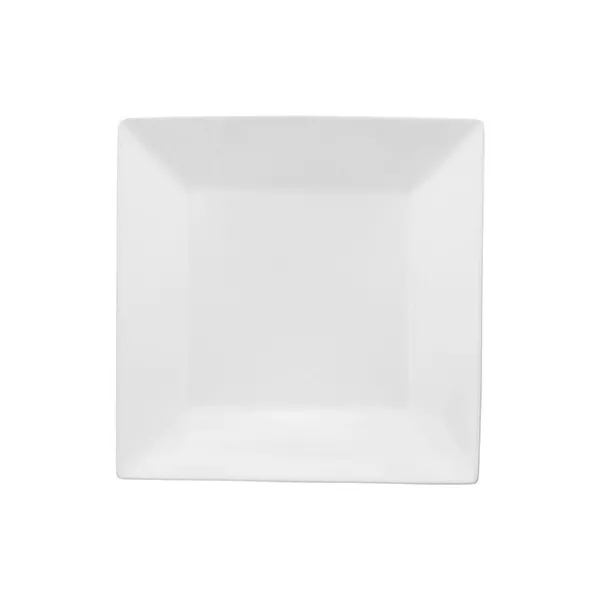 PLAIN SQUARE PORCELAIN PLATE cm.22