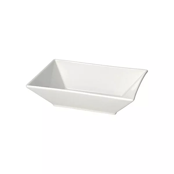 PLAIN RECTANGULAR PORCELAIN SALAD BOWL cm.18x13