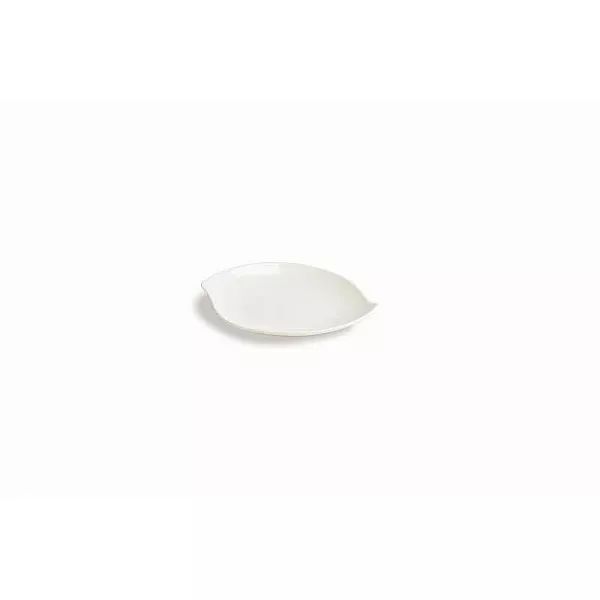 PORCELAIN DROP PLATE cm.15x13x2h MINI WHITE