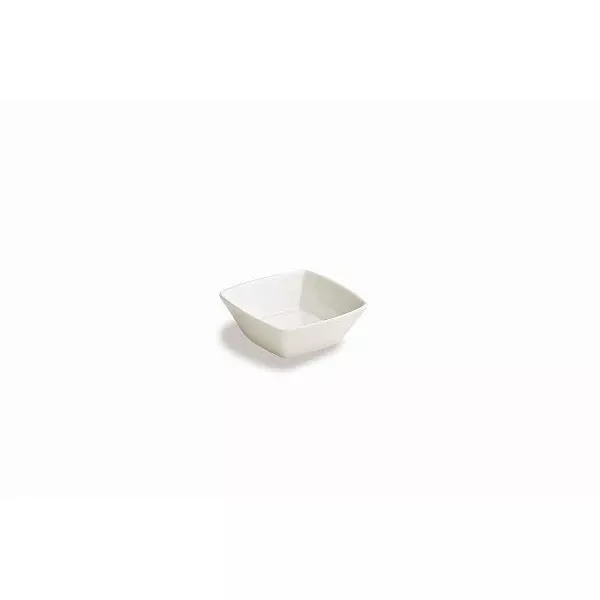 SQUARE PORCELAIN BOWL cm.10x10x4h MINI WHITE