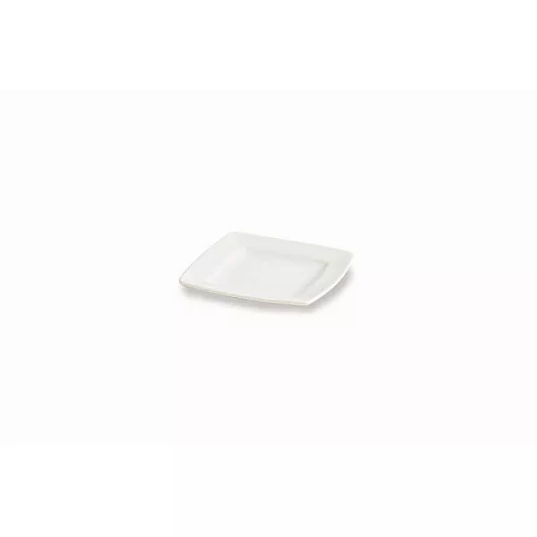 WING PICTURE PORCELAIN PLATE cm.13x13x2h MINI WHITE