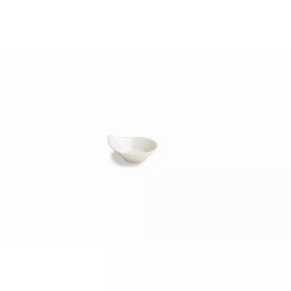 PORCELAIN DRIP BOWL cm. 8x7x4h MINI WHITE