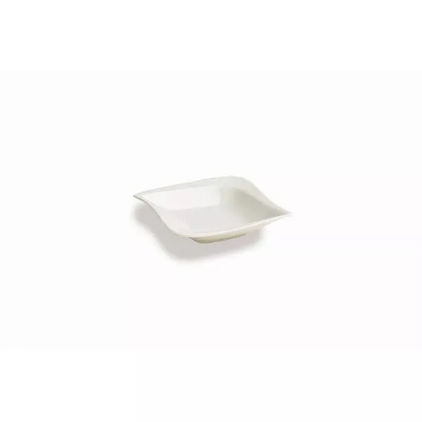 SQUARE PORCELAIN BOWL cm.14x14x3h MINI WHITE