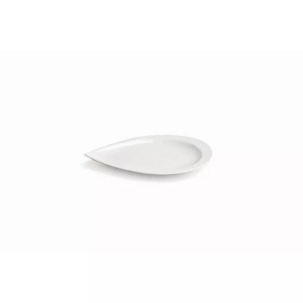 DROP PORCELAIN PLATE cm.20x15x2h MINI WHITE