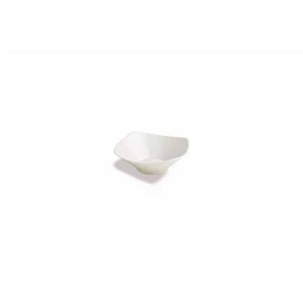 SQUARE PORCELAIN BOWL cm.11x11x4,5h MINI WHITE