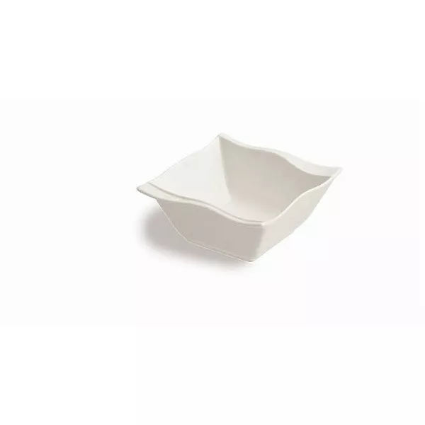 MINI WHITE SQUARE PORCELAIN BOWL cm.12x12