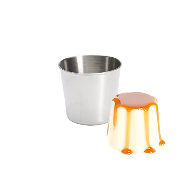 STEEL CREME CARAMEL FORM 8x7.6 cm