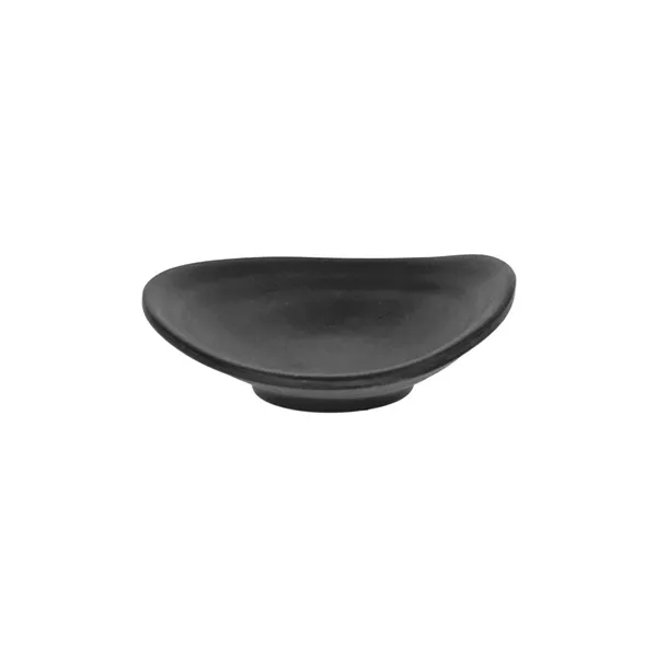 OVAL MELAMINE PLATE FINGER FOOD BLACK cm. 10.5