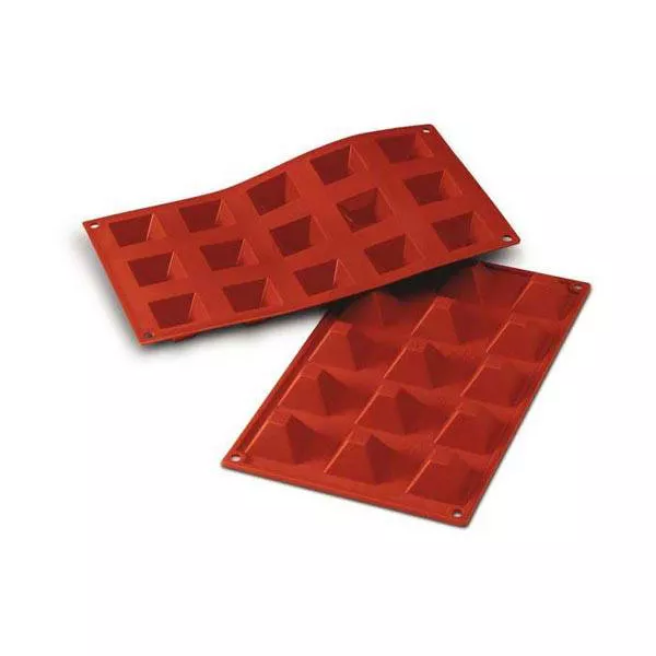 MINI SHAPE - 15 PROFESSIONAL PYRAMID IN SILICONE cm.3,6x3,6x2,2