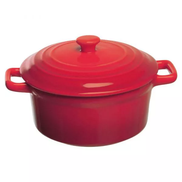 MINI CASSEROLE PORCELAIN OVEN LORY cm.13 RED