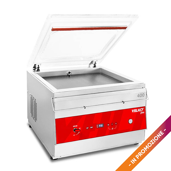 COUNTER-TOP CHAMBER VACUUM PACKAGING MACHINE 40cm bar VALKO PLUS mod. 20/400 cm.47x60x33H - SINGLE-PHASE 220V POWER 900W